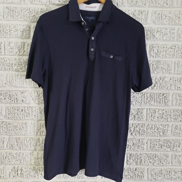 Ted Baker Navy Polo - Picture 4 of 6